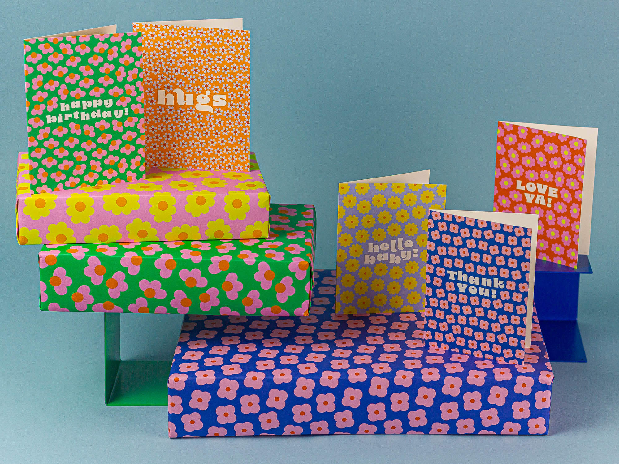 Flower Fluffs Wrapping Paper