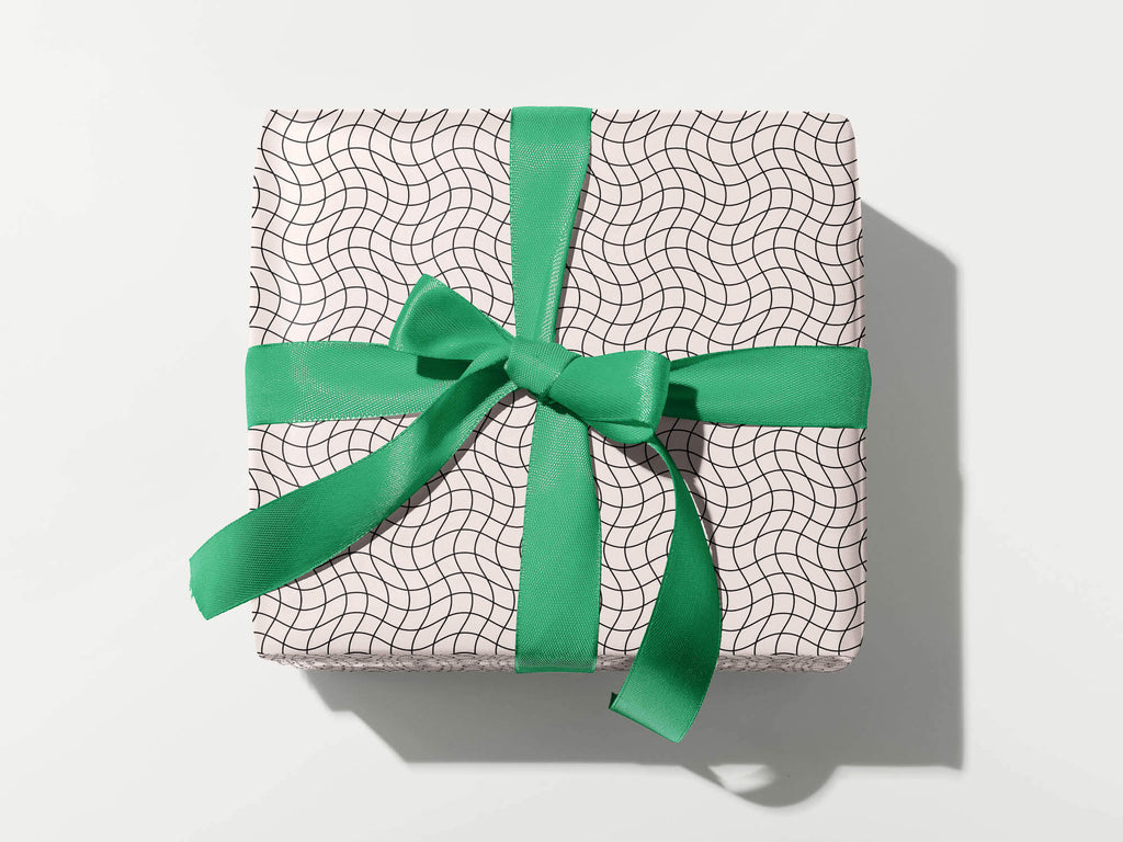 Grid Noir Wrapping Paper