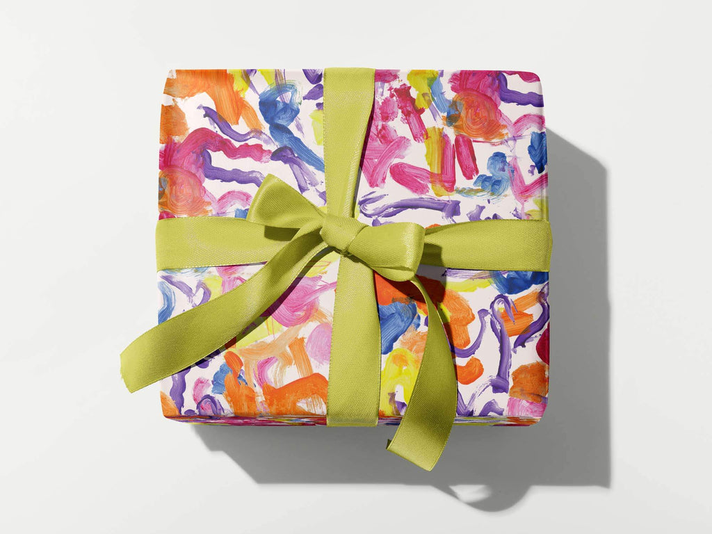 Lil Darlin' Arsty Afternoon Brushstrokes Gift Wrap