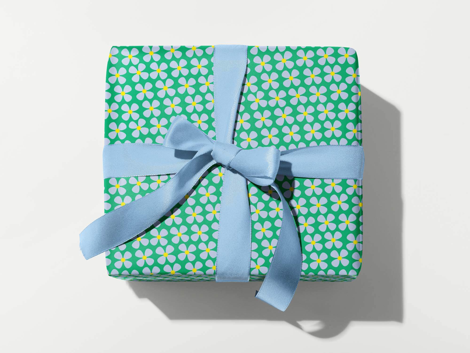 Blue Poppy Parade Wrapping Paper