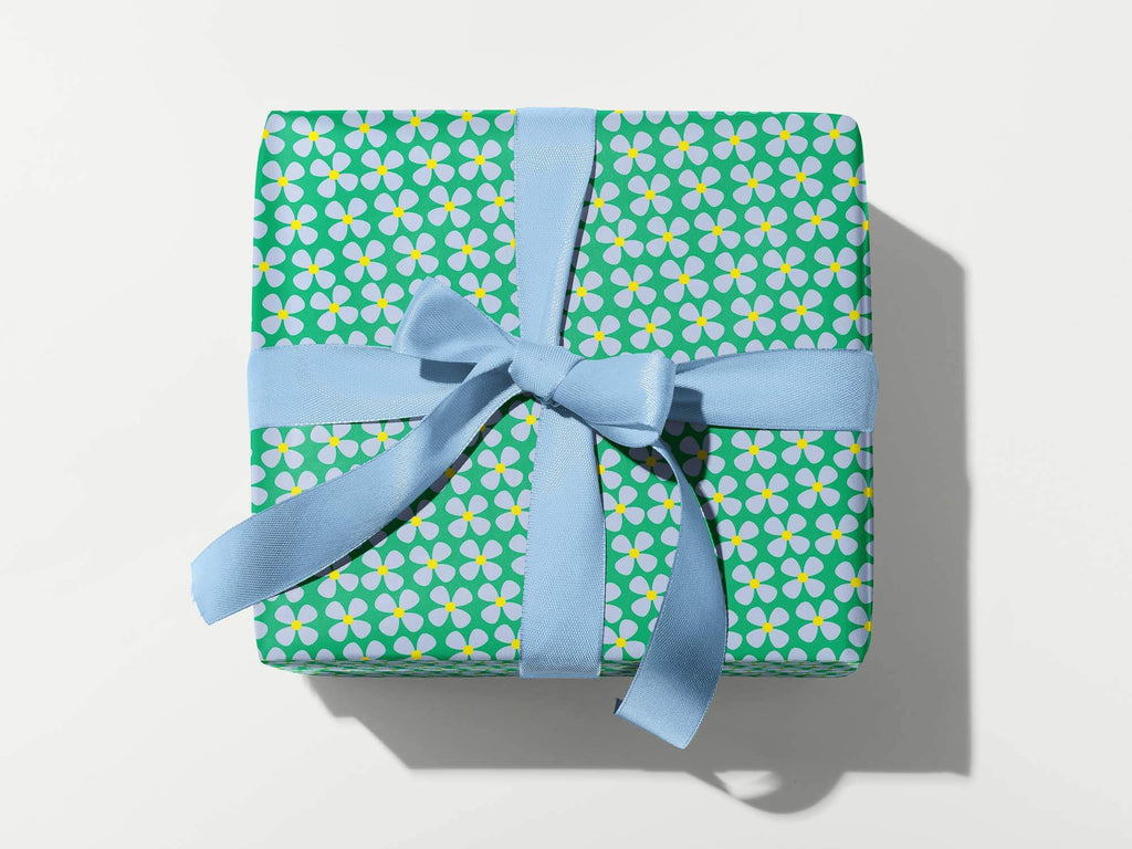 Blue Poppy Parade Wrapping Paper