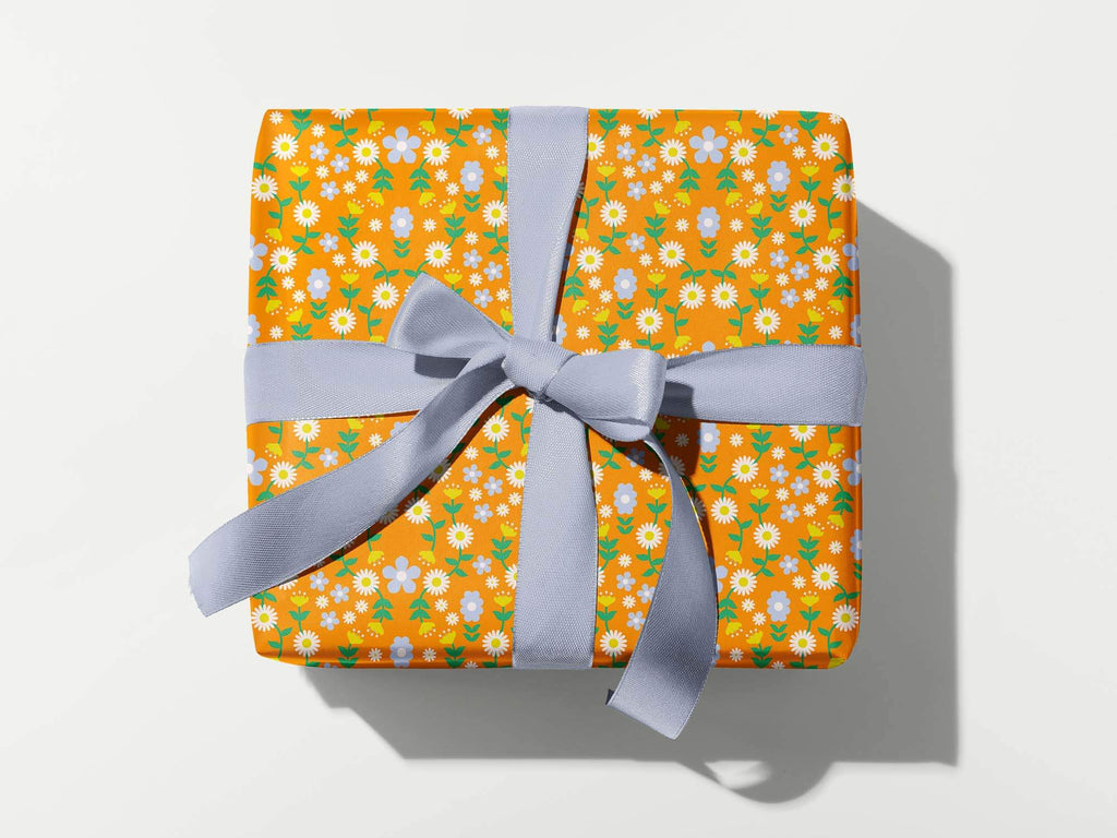 Fairy Tale Fleurs Wrapping Paper in Sunny Afternoon