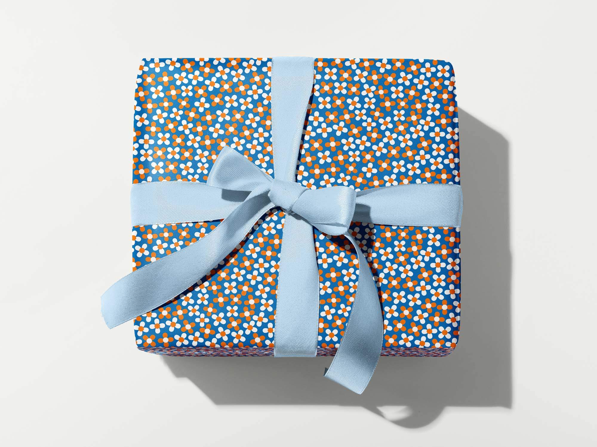 Little Fleurs on the Prairie (Midnight) Wrapping Paper Sheets or Roll