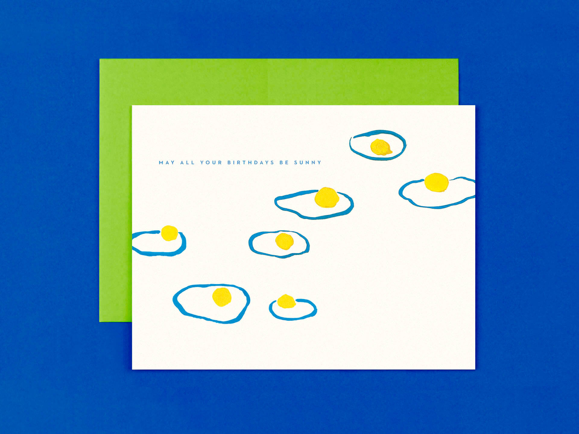 Sunny Birthdays • Floating Eggs Birthday Card
