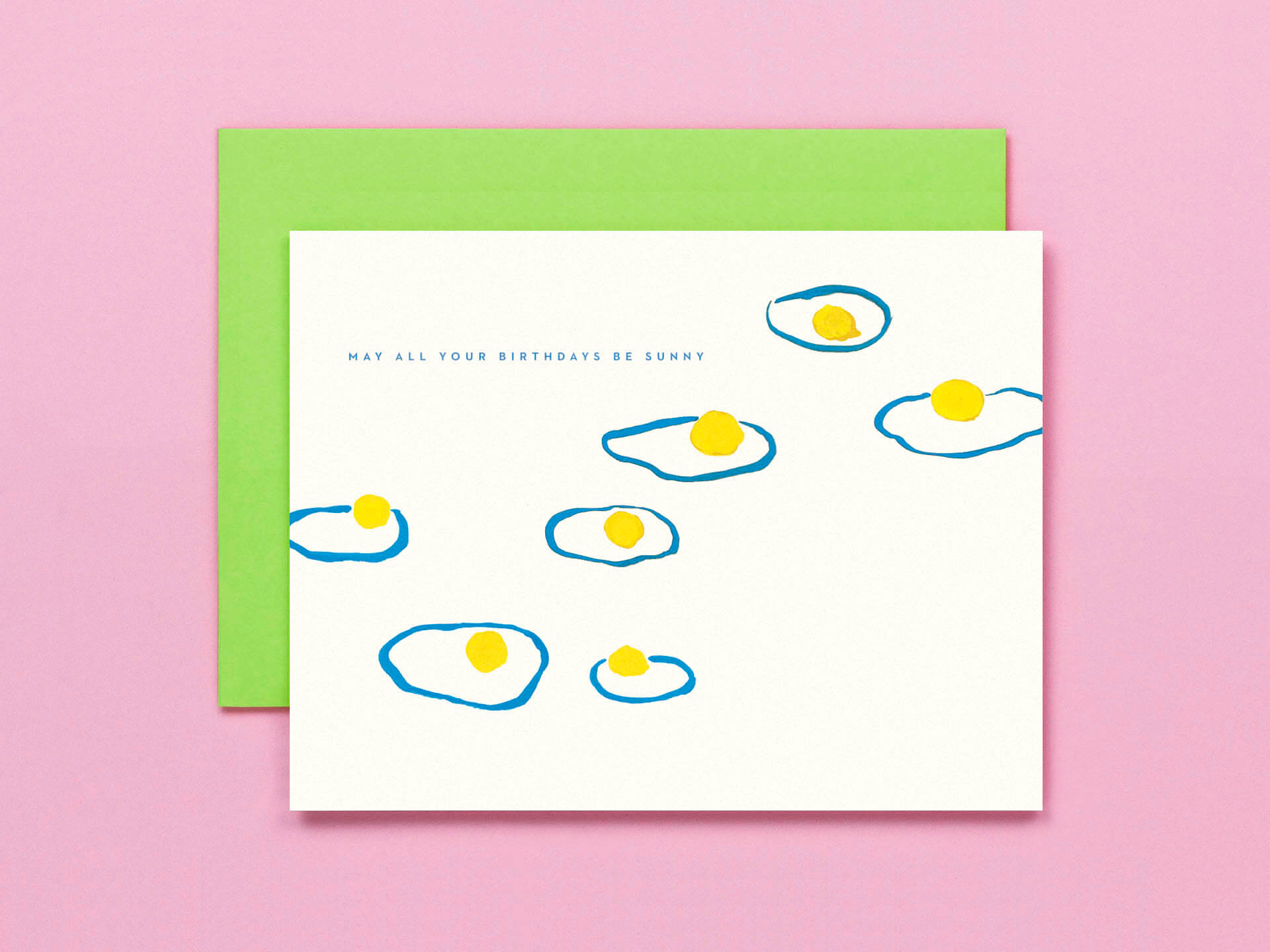 Sunny Birthdays • Floating Eggs Birthday Card