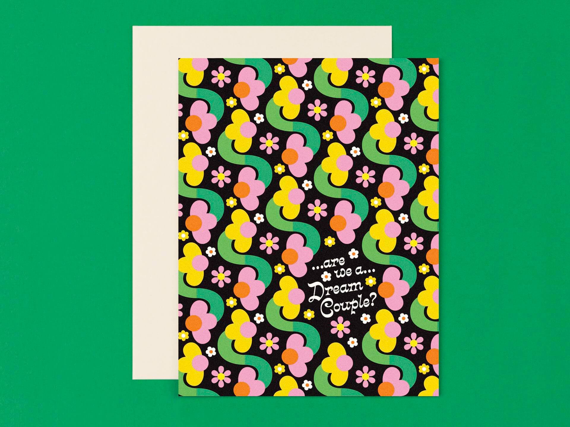 Dream Couple • Floral Pattern Love or Anniversary Card