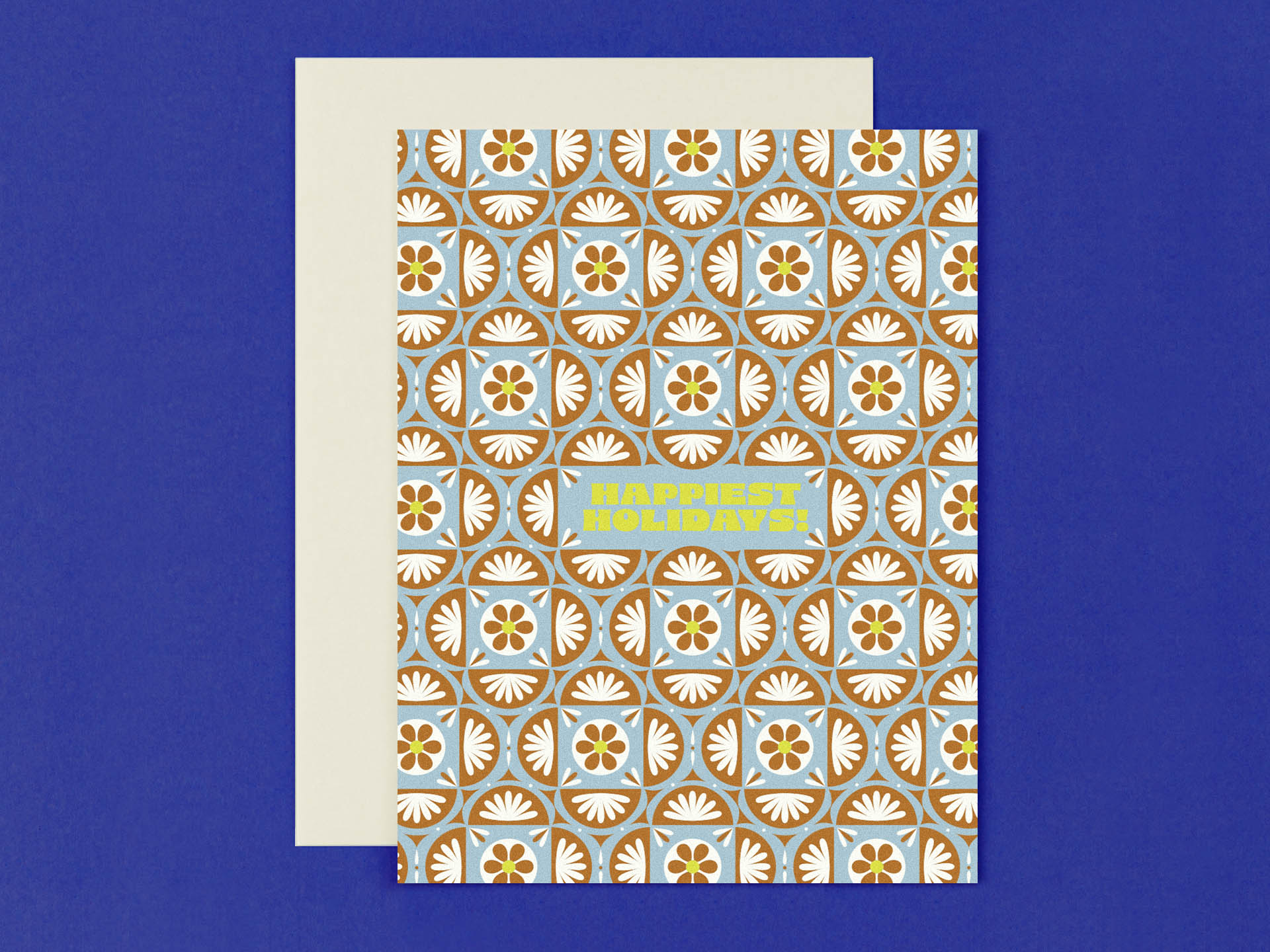 Festive Holidays • Festive Pattern Holiday Card