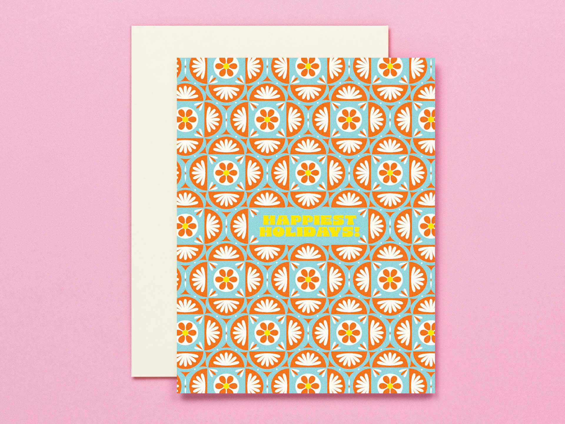 Festive Holidays • Festive Pattern Holiday Card
