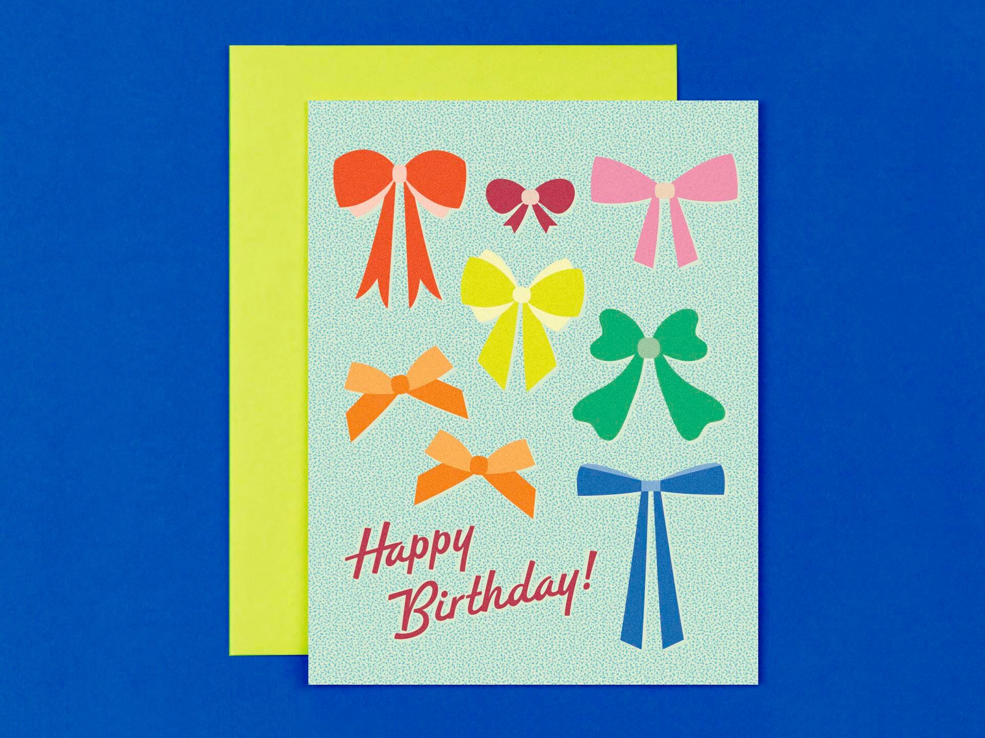 Birthday Bows • Colorful Bows Birthday Card