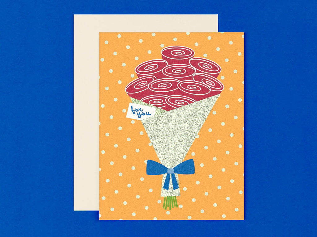 Raspberry Bouquet • For You Rose Bouquet Card