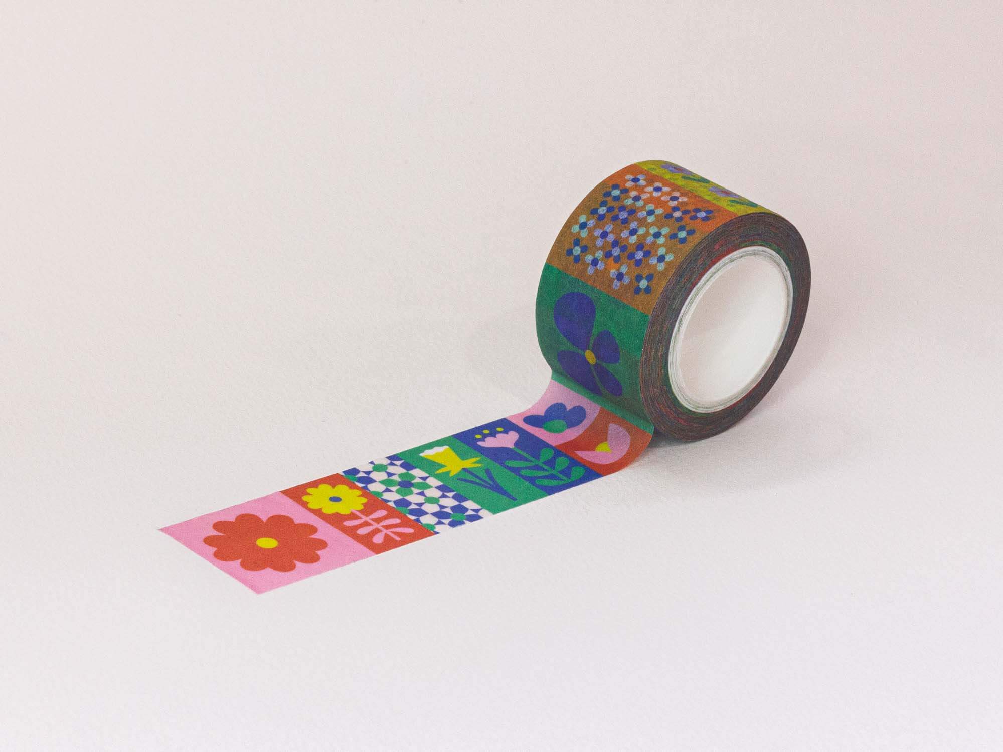 Flowerblock Washi Tape – 25mm