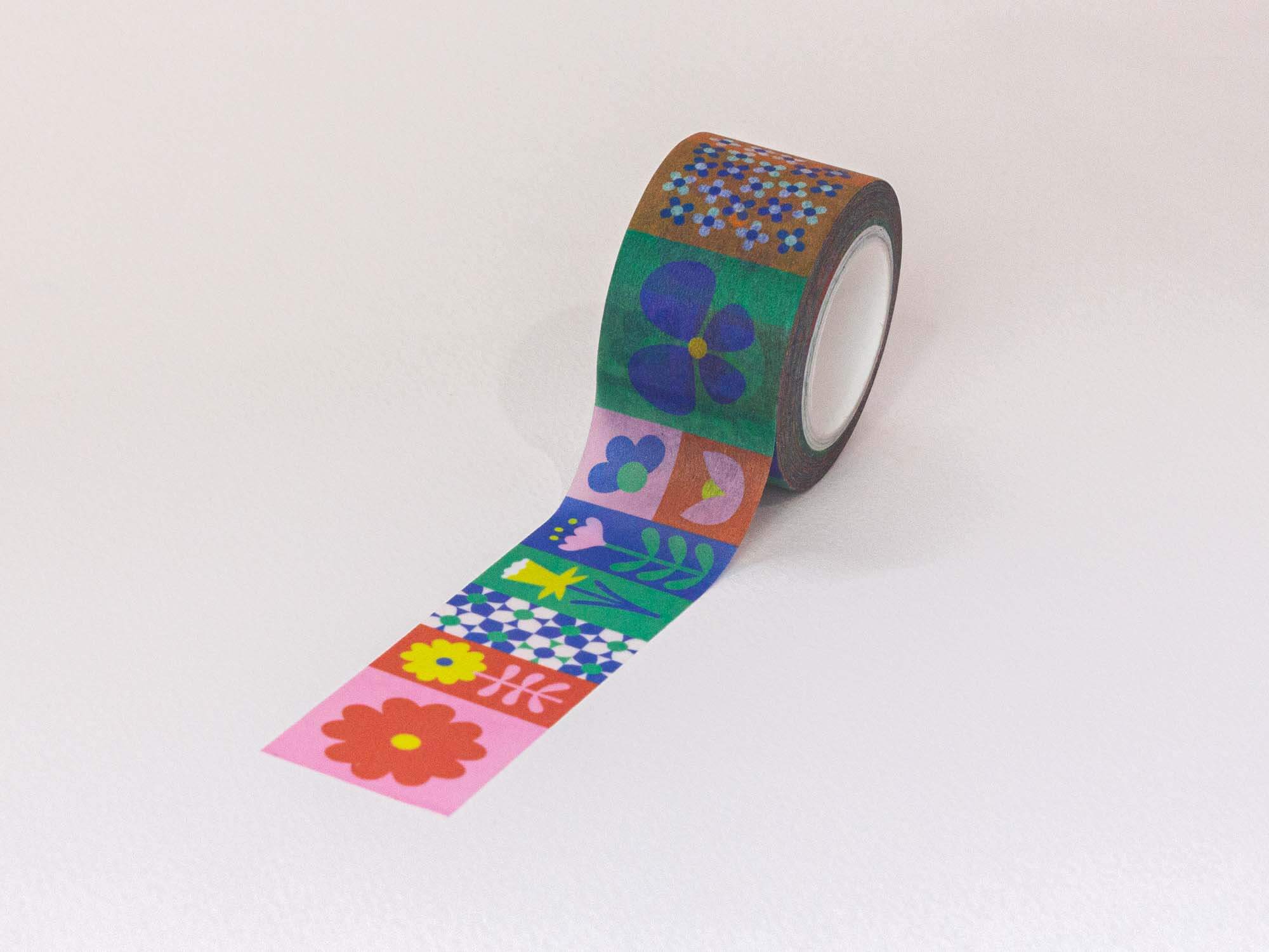 Flowerblock Washi Tape – 25mm