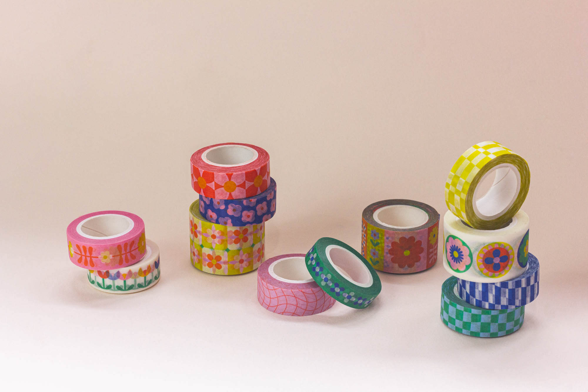 Flowerblock Washi Tape – 25mm