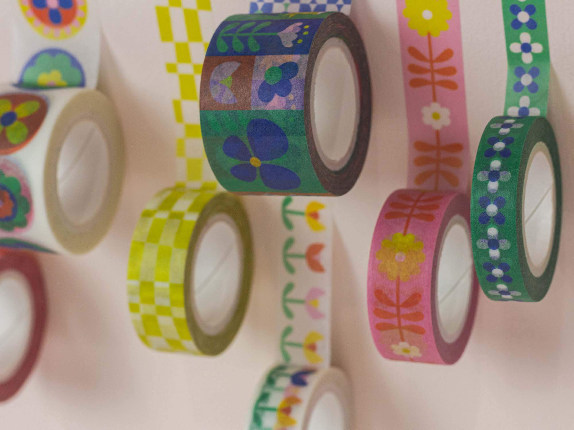 Flowerblock Washi Tape – 25mm