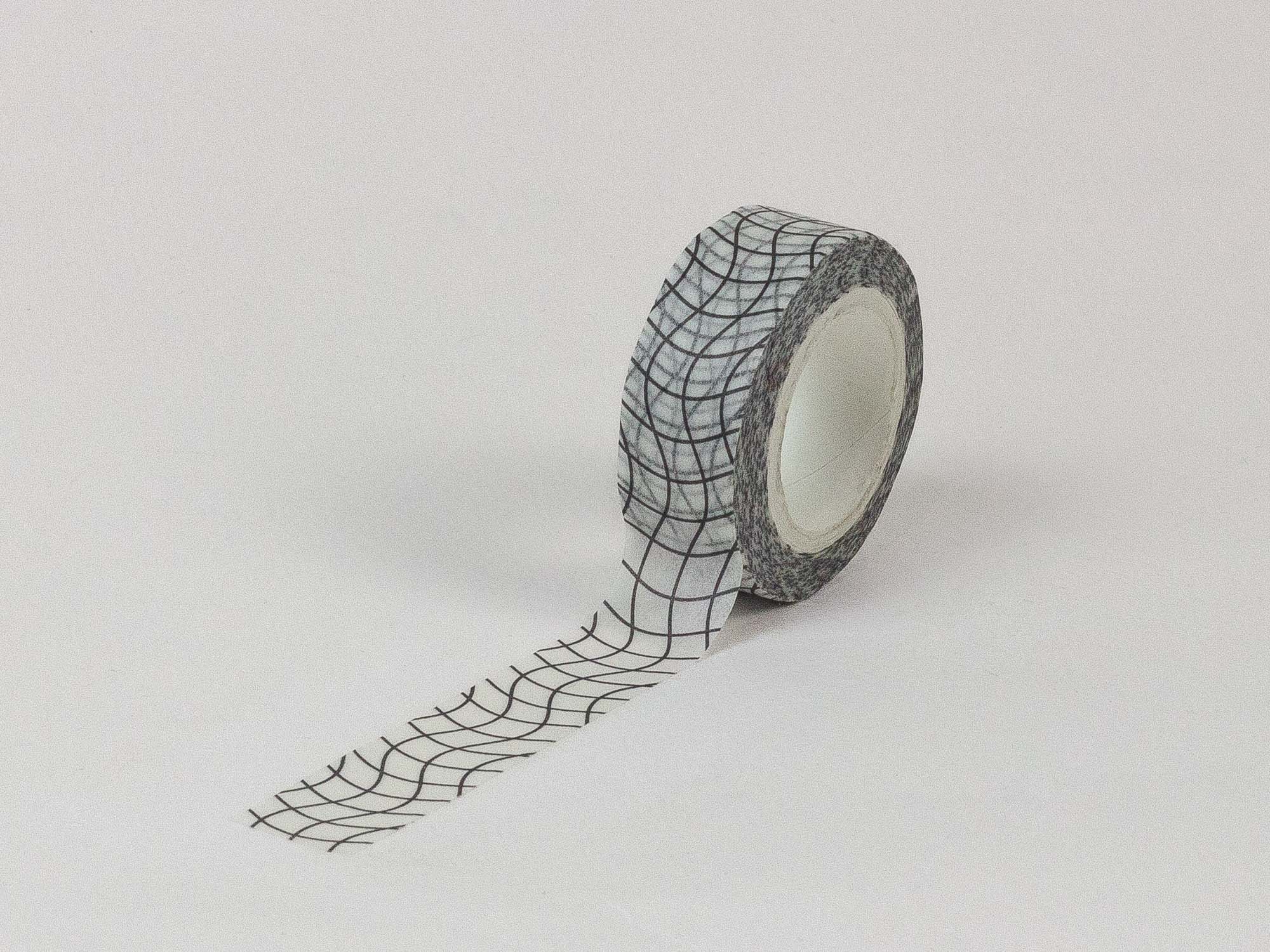 Grid Noir Washi Tape – 15mm