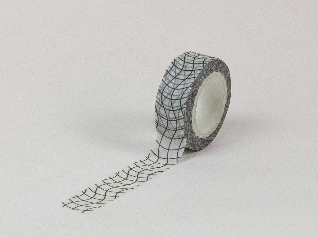 Grid Noir Washi Tape – 15mm