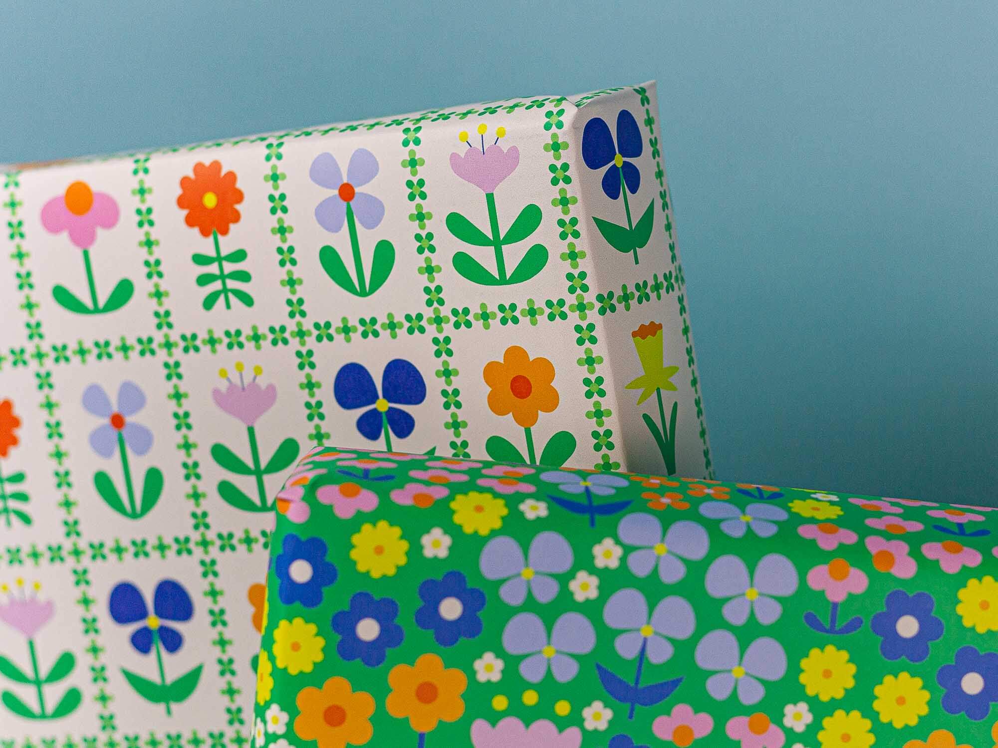 Flower Friends Forever Wrapping Paper