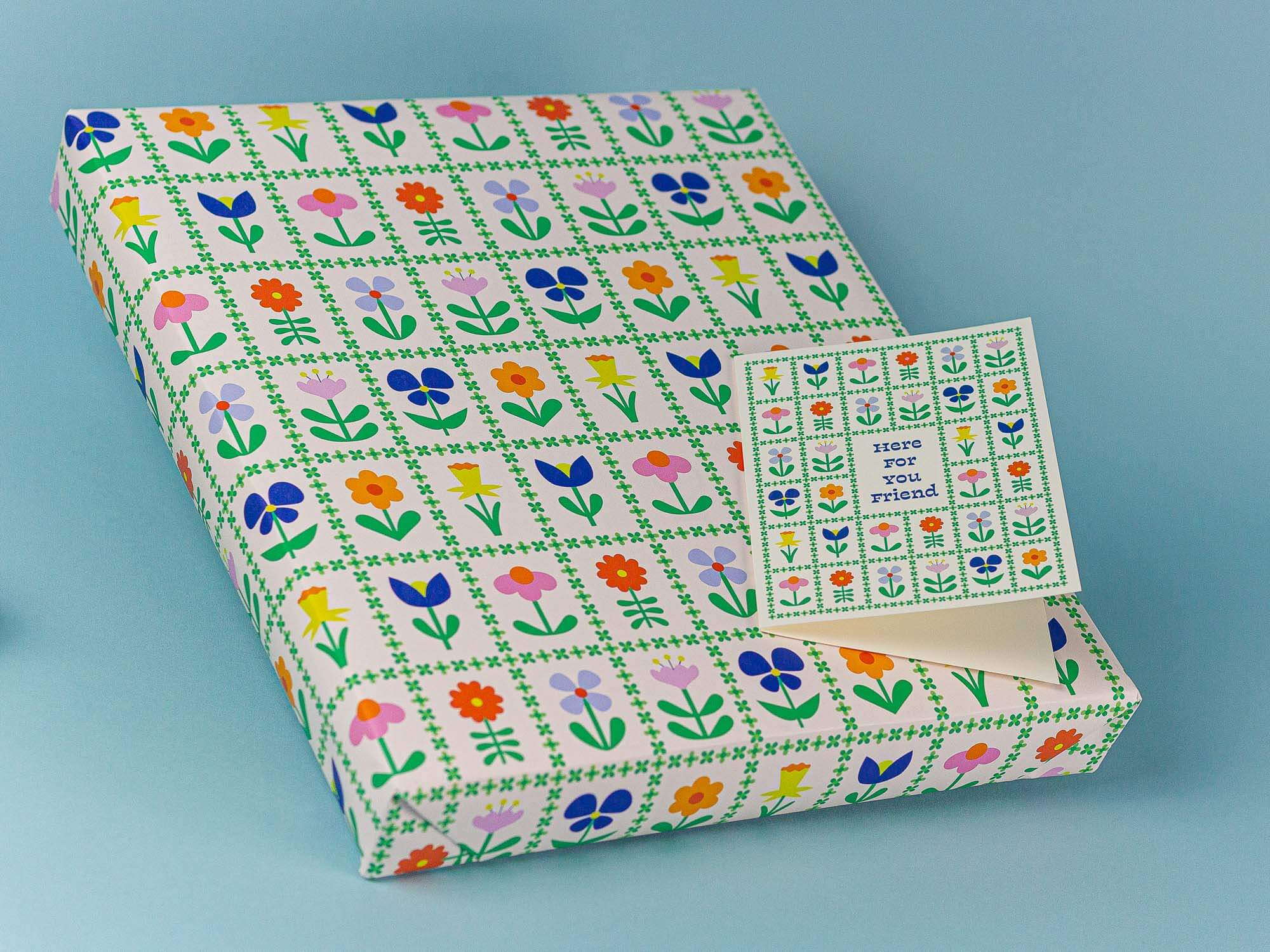 Flower Friends Forever Wrapping Paper