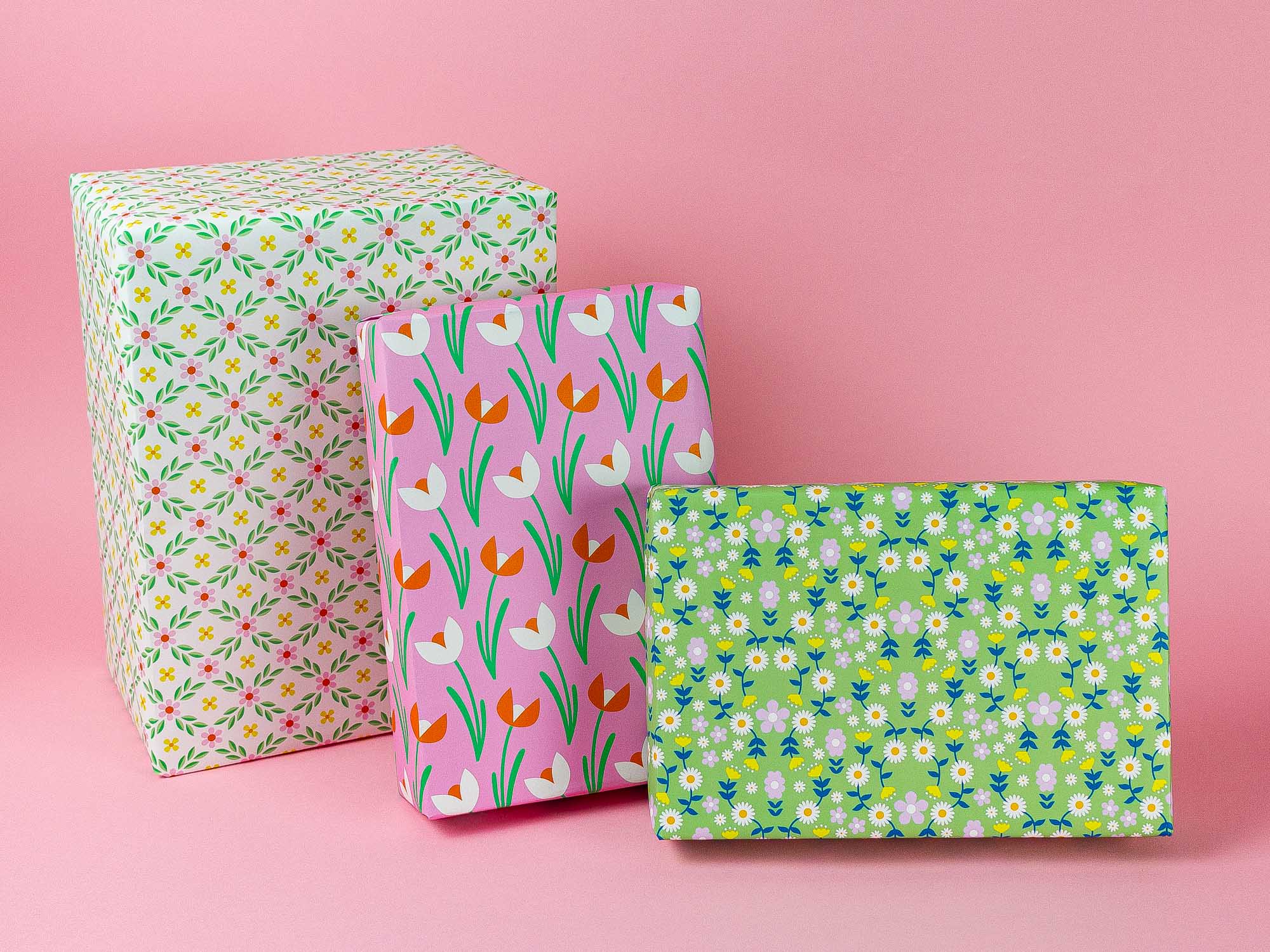 Fairy Tale Fleurs Wrapping Paper in Green Gables