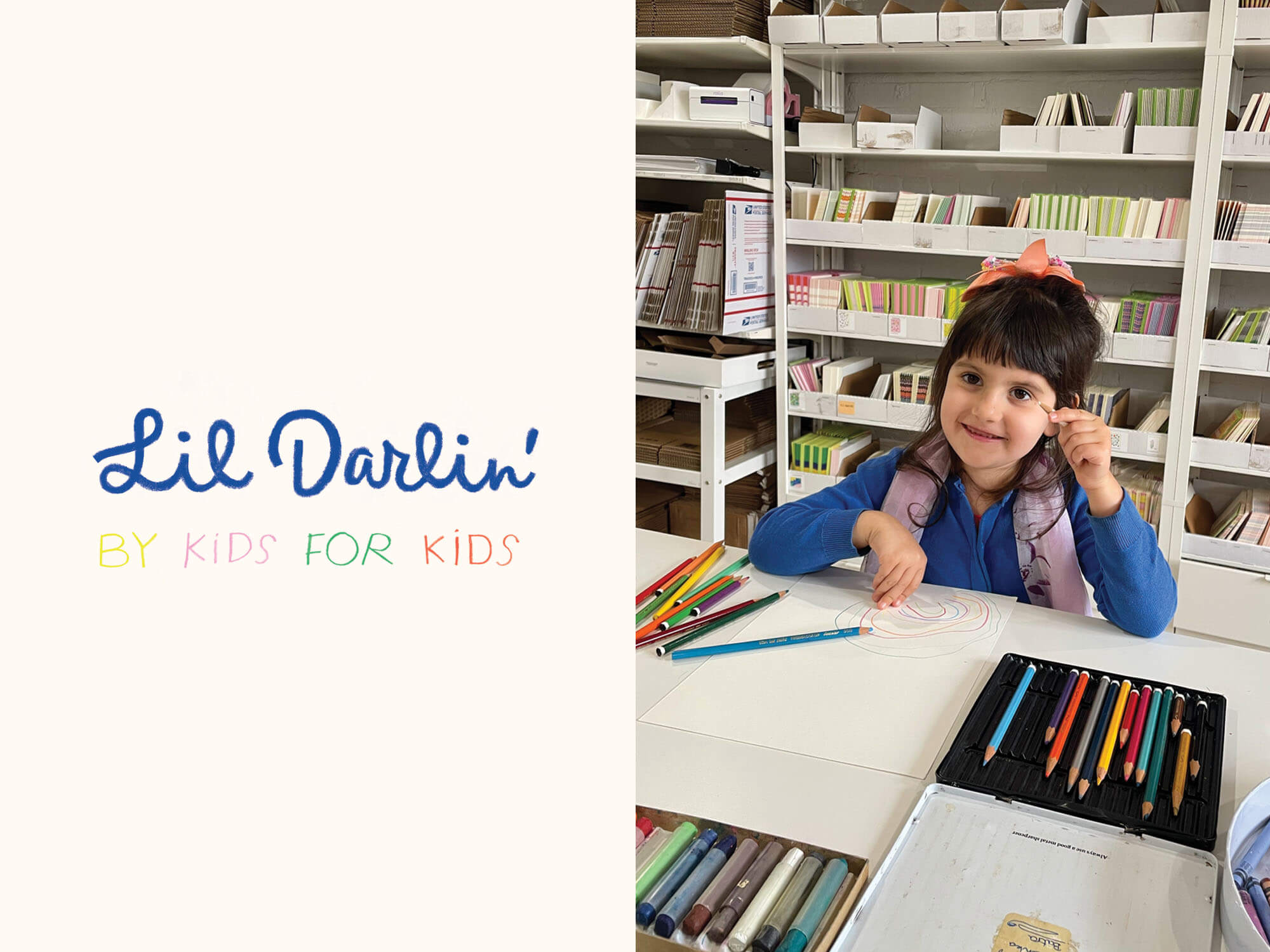 Lil Darlin' Arsty Afternoon Brushstrokes Gift Wrap
