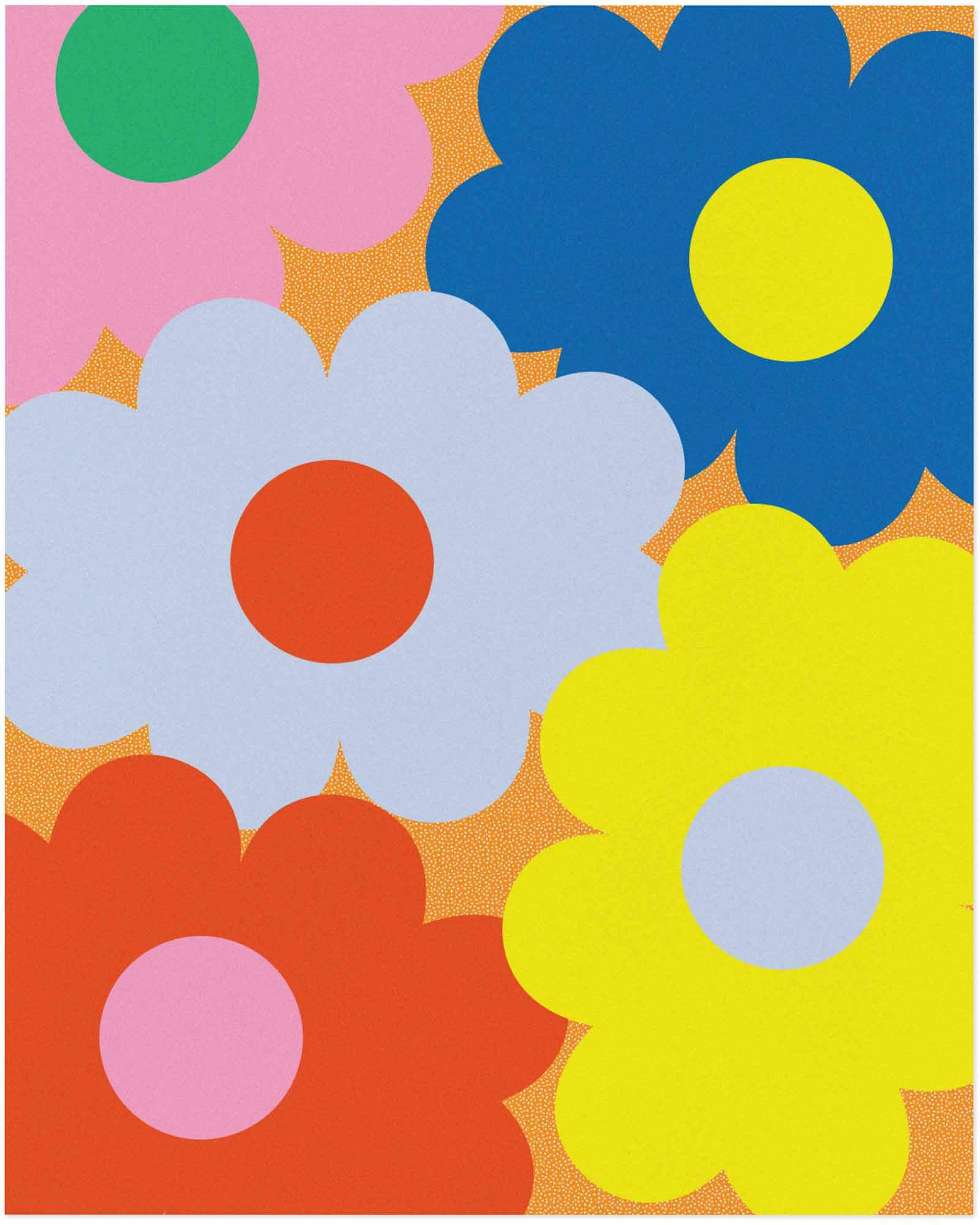 Pop Fleurs Art Print