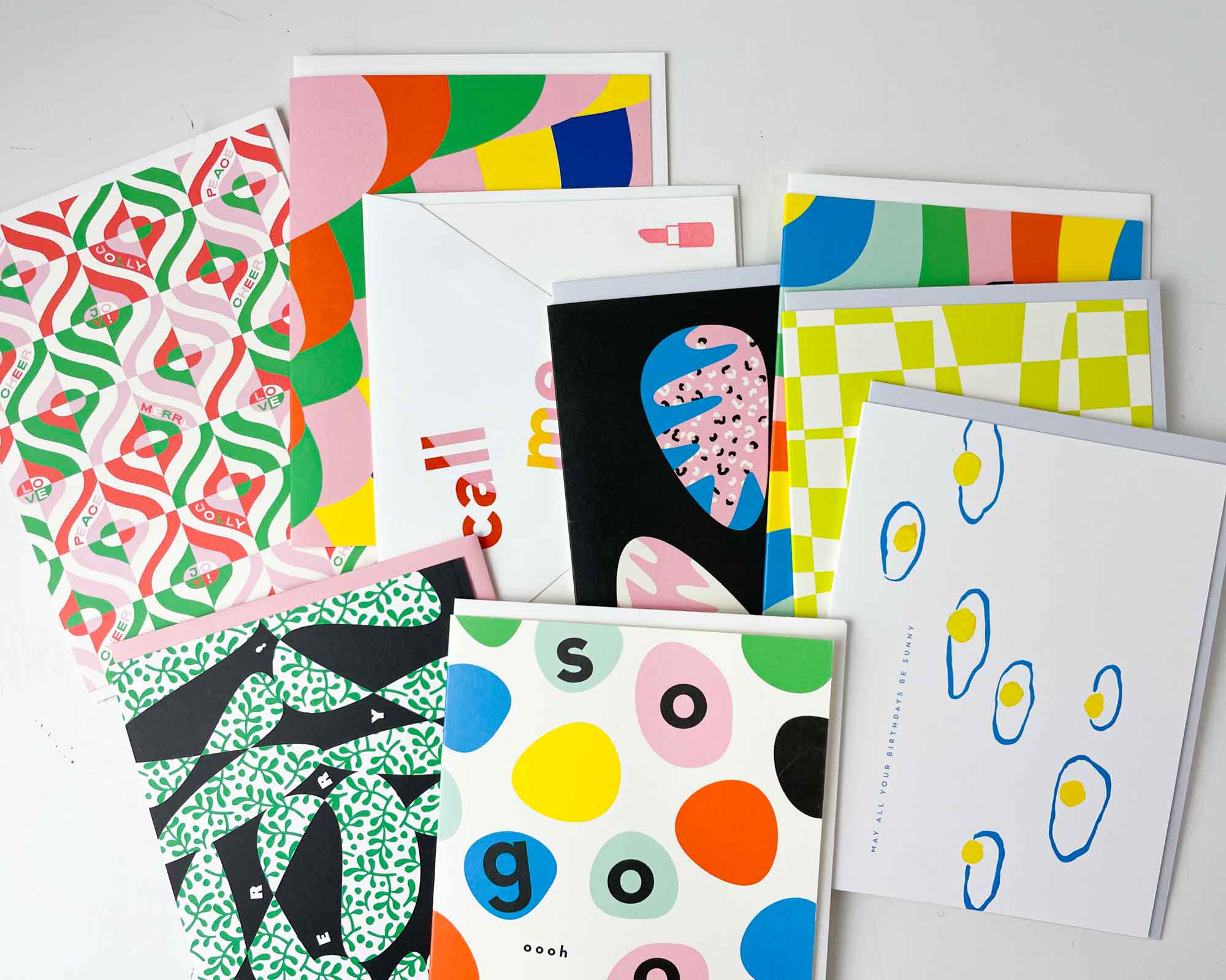 Mystery Grab Bag Set of 5 or 10 Seconds Quality Greeting Cards - Sample Sale