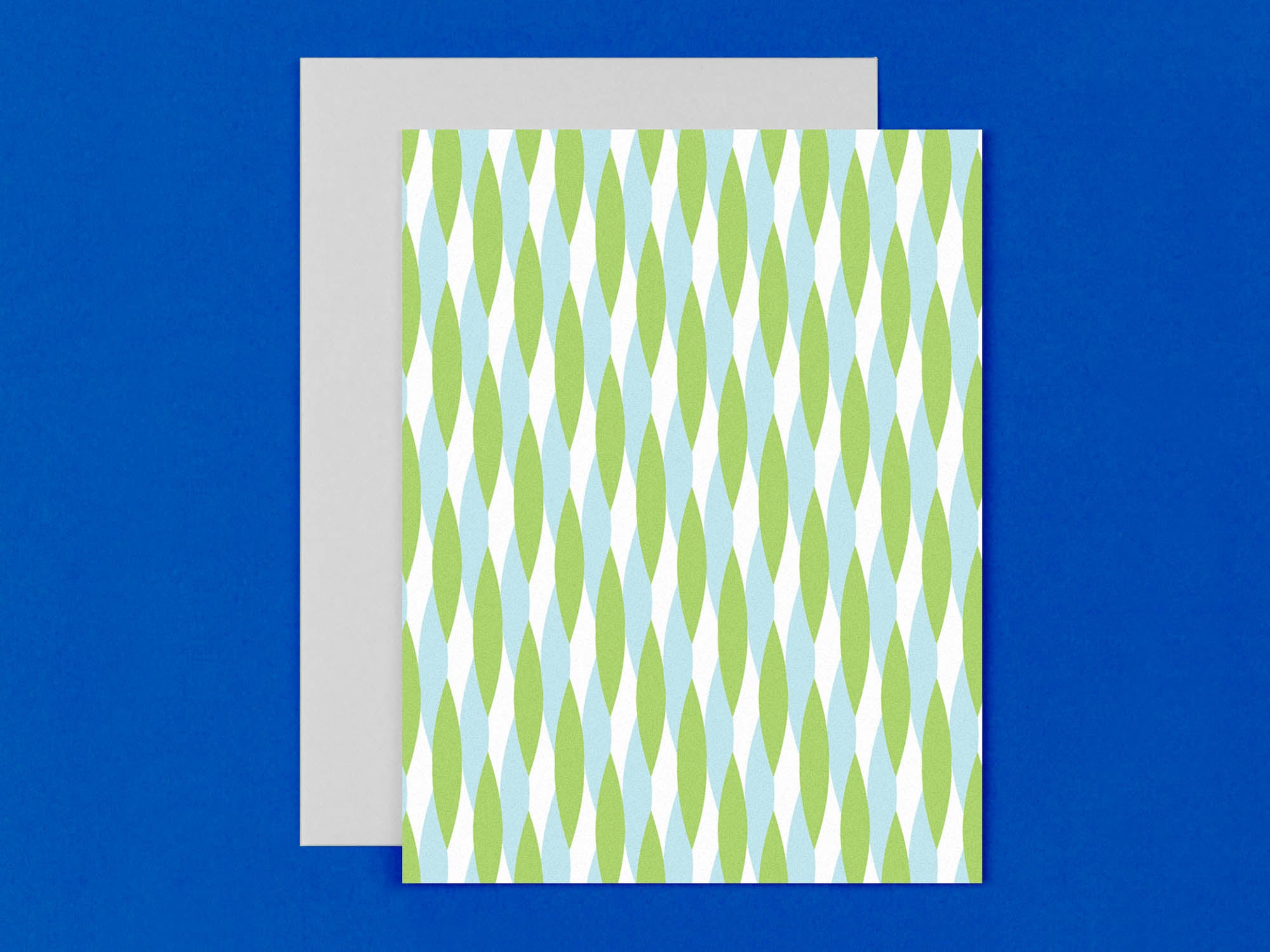 Mod abstract twisted rope blank pattern cards, all occasions greeting card. Made in USA by @mydarlin_bk