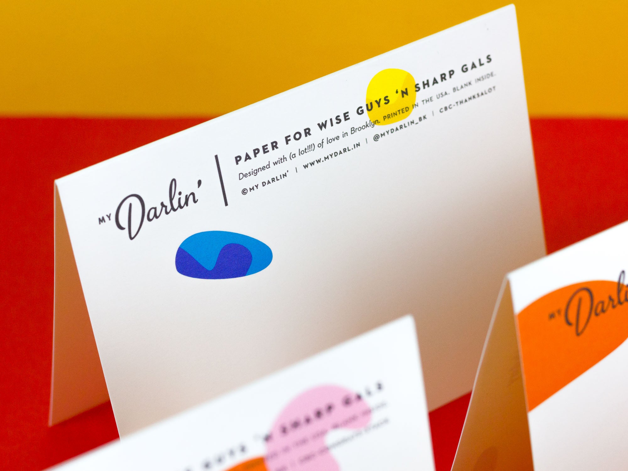 Thanks (A lot!!!) Thank You Card with colorful abstract shapes by My Darlin' @mydarlin_bk