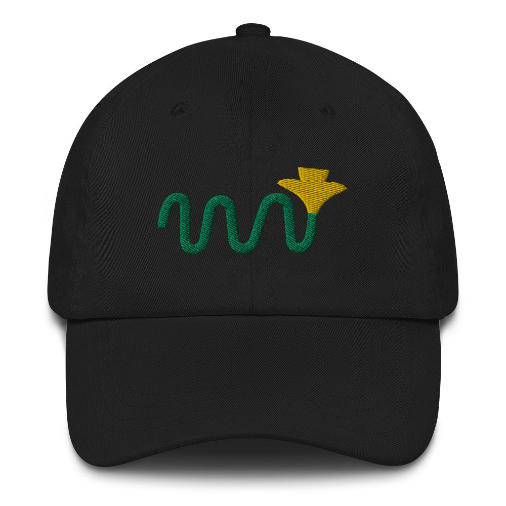 Squiggle Daffodil Embroidered Hat