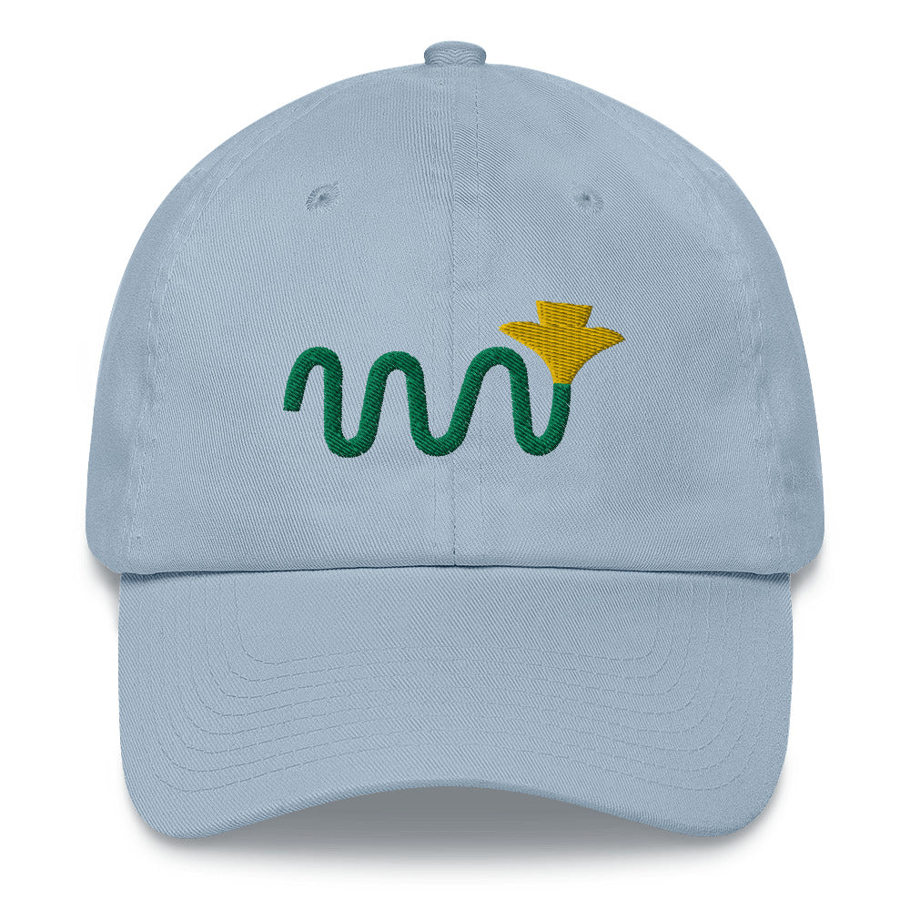 Squiggle Daffodil Embroidered Hat