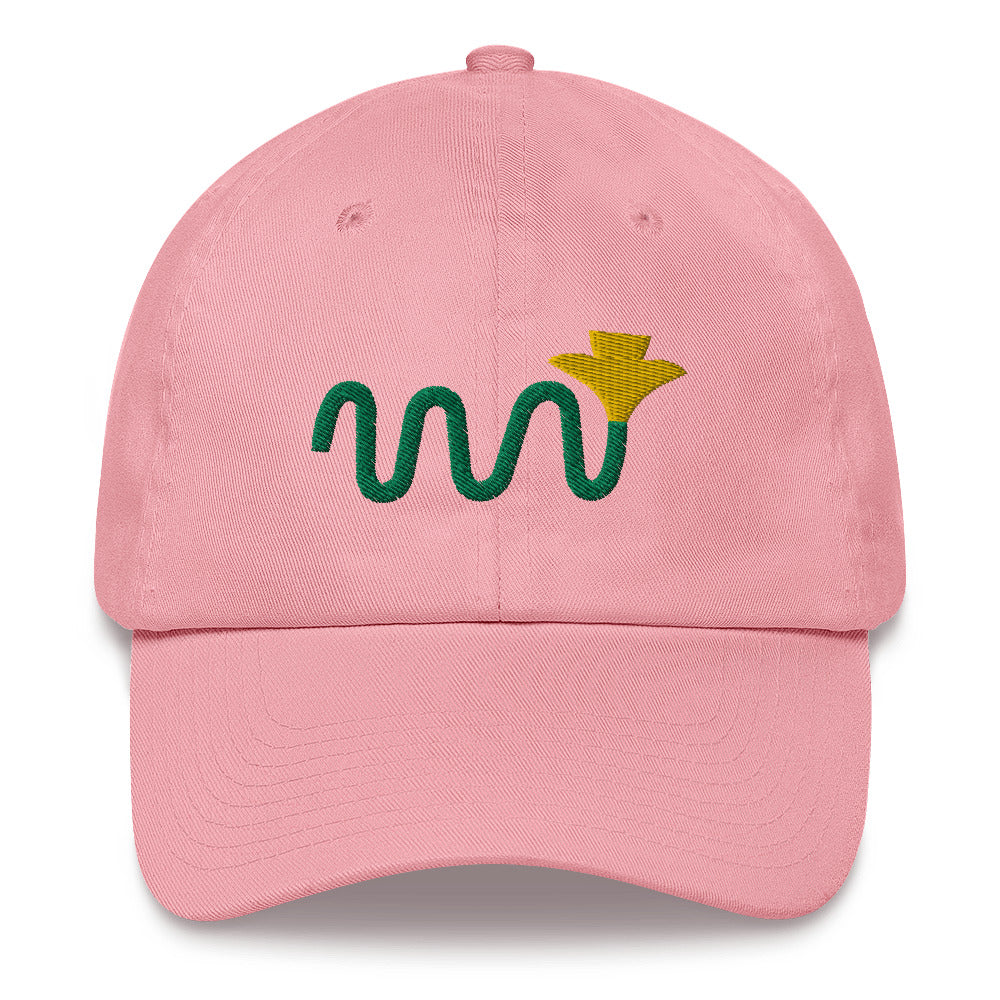 Squiggle Daffodil Embroidered Hat