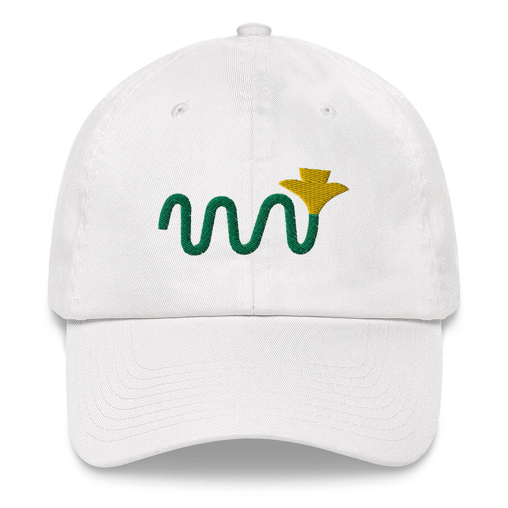 Squiggle Daffodil Embroidered Hat