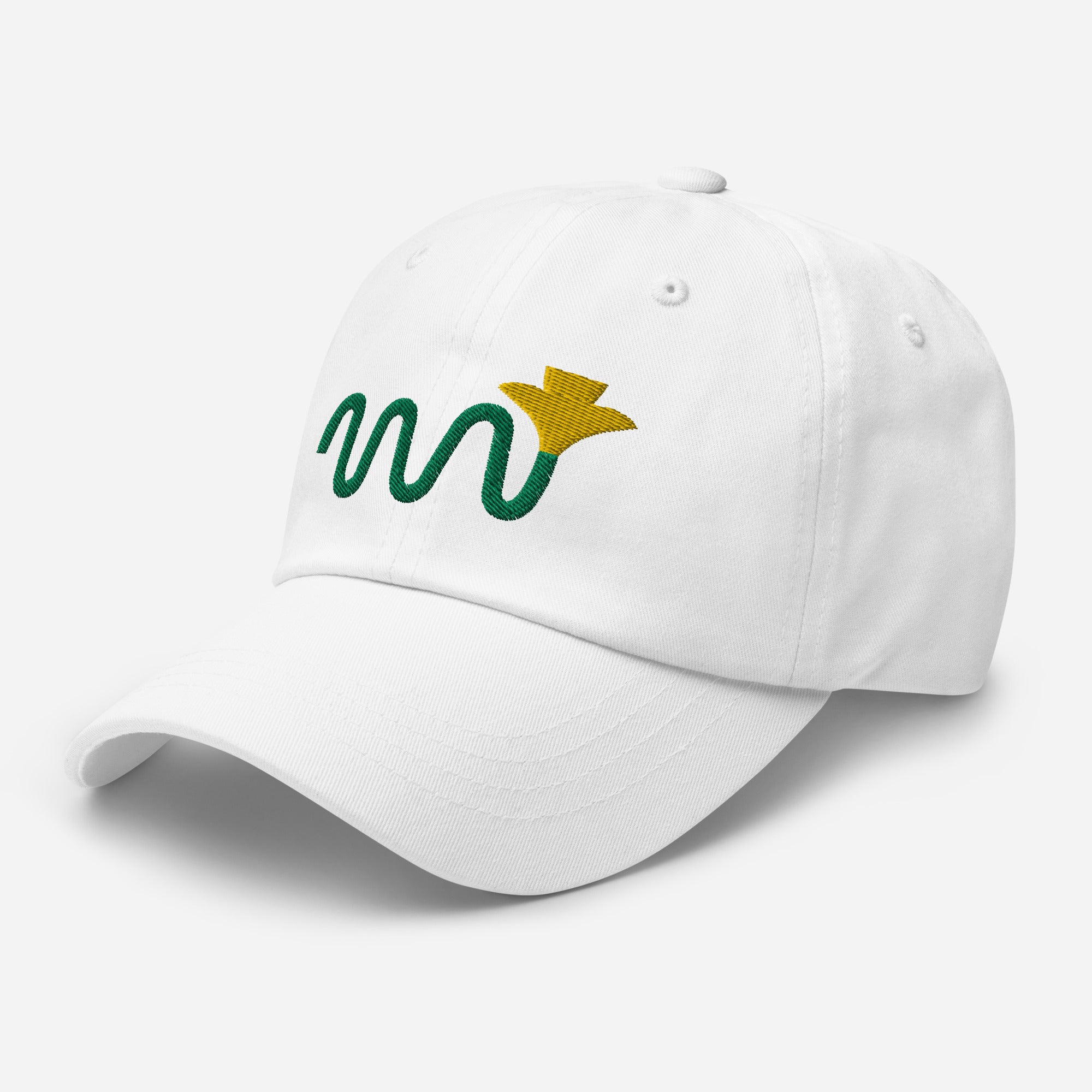 Squiggle Daffodil Embroidered Hat