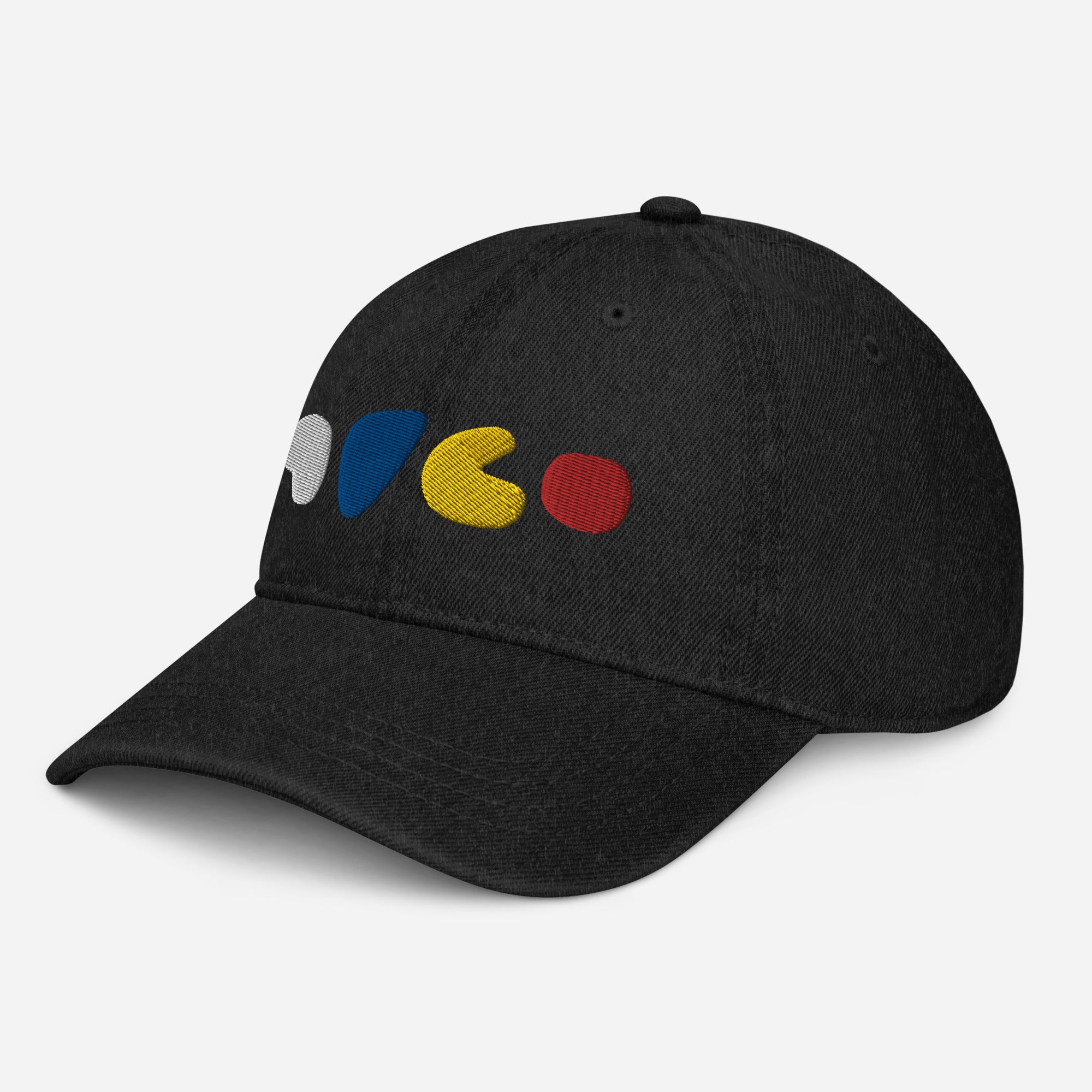 Bits 'n Blobs Embroidered Denim Hat