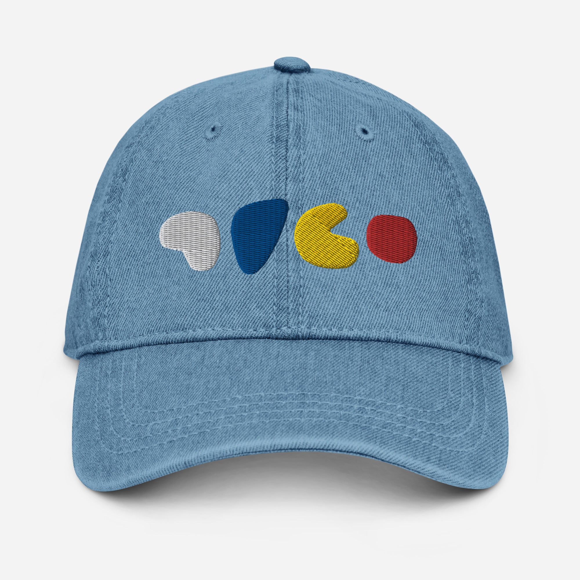 Bits 'n Blobs Embroidered Denim Hat
