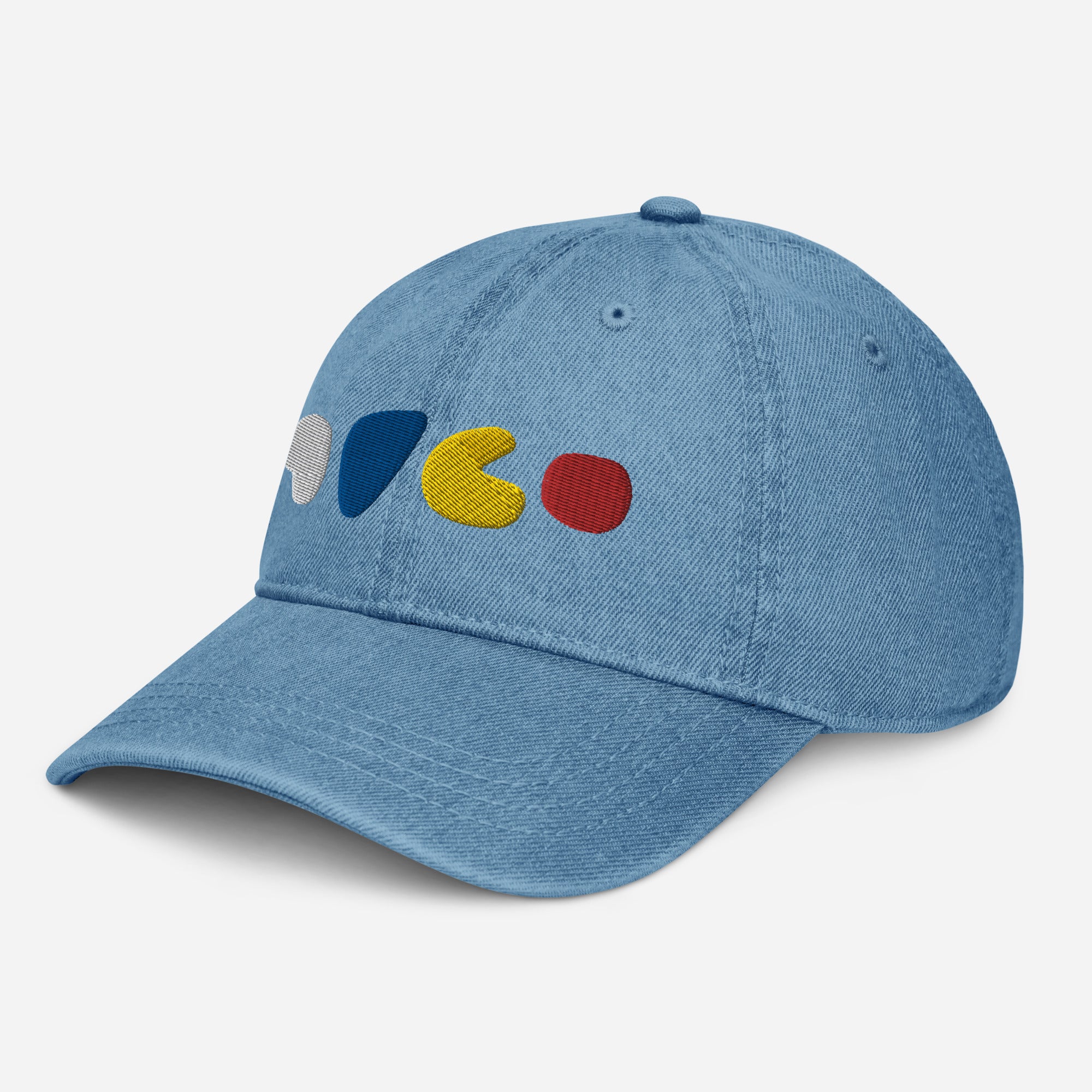 Bits 'n Blobs Embroidered Denim Hat