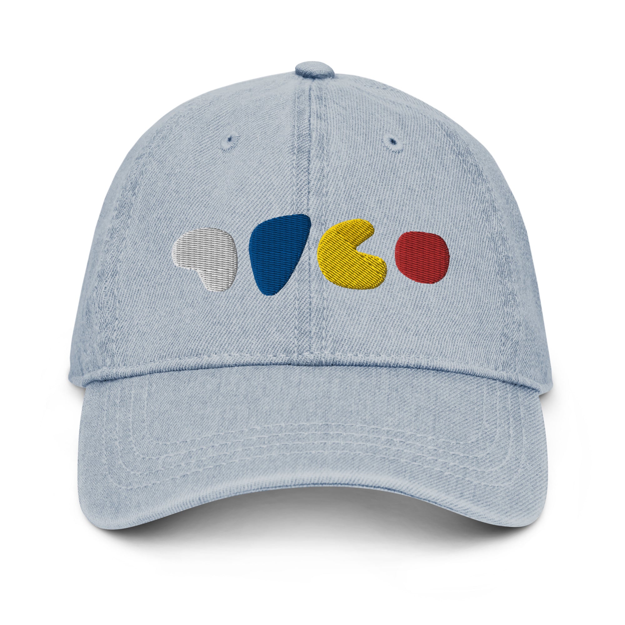 Bits 'n Blobs Embroidered Denim Hat
