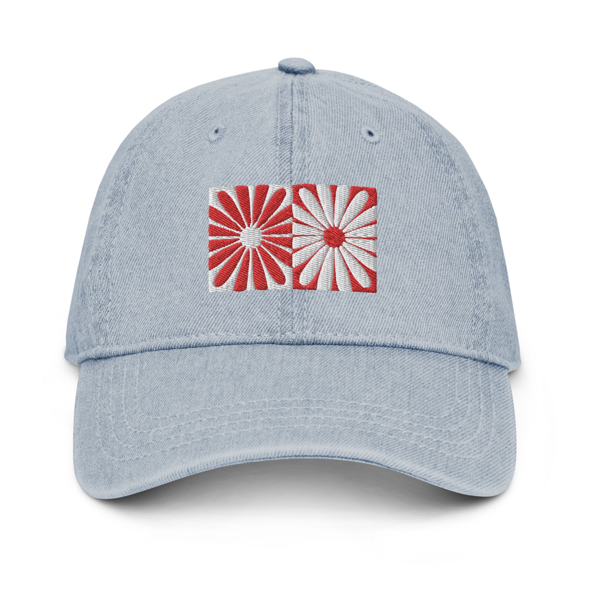 Daisy Disco Embroidered Denim Hat