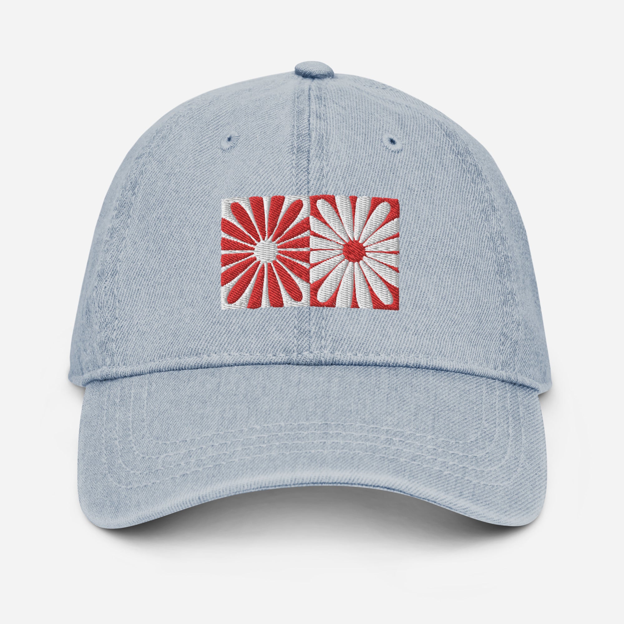 Daisy Disco Embroidered Denim Hat