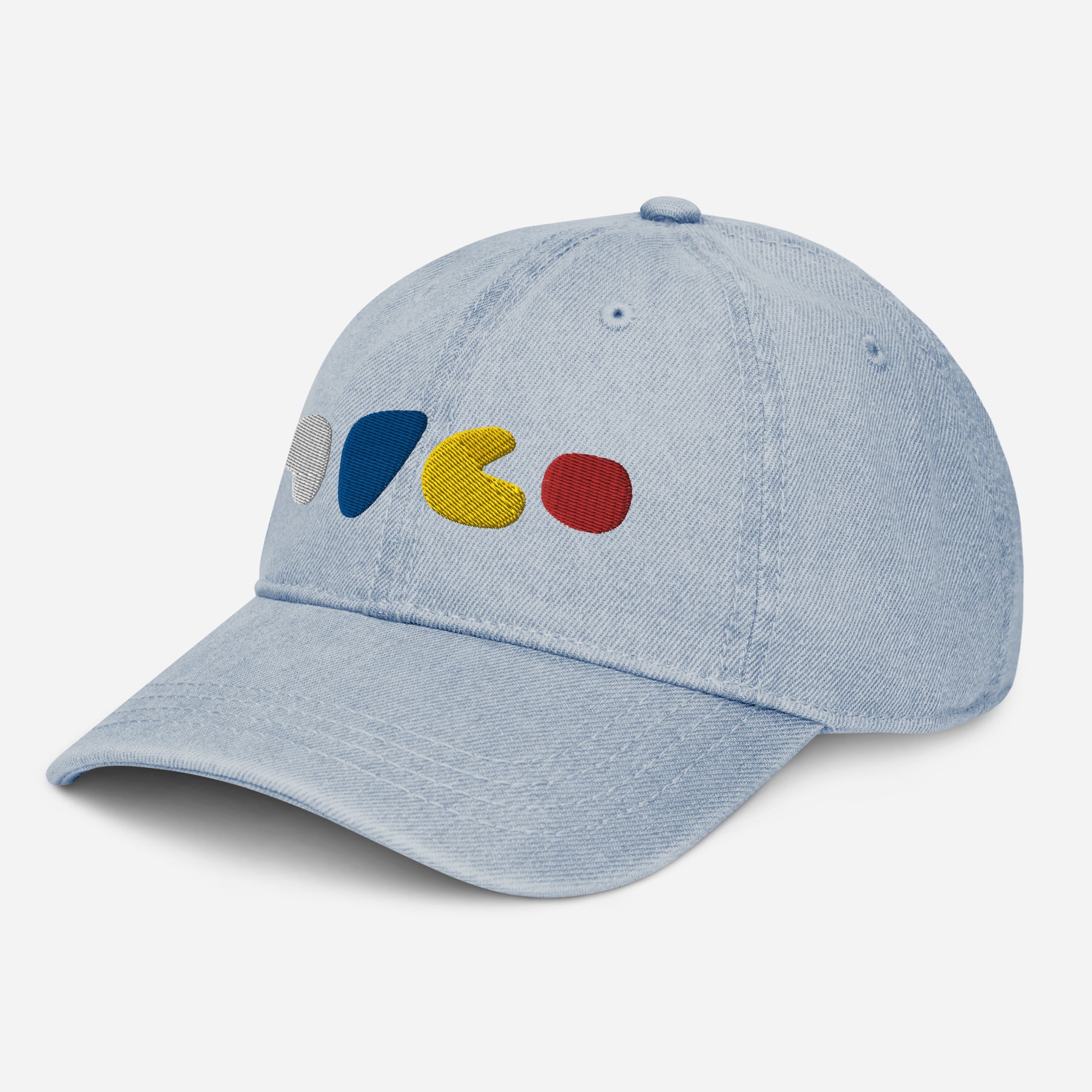 Bits 'n Blobs Embroidered Denim Hat