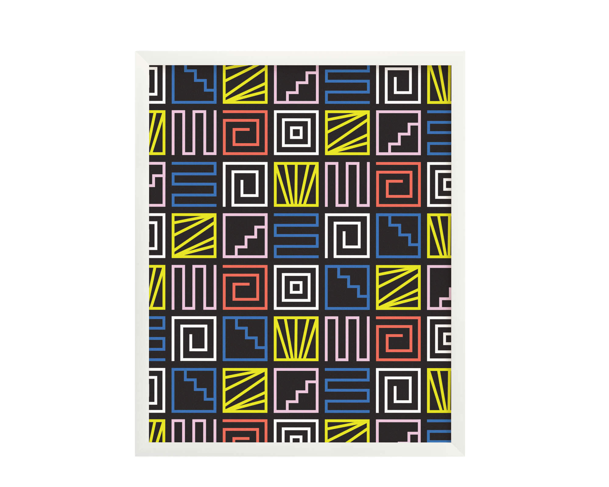 "Desert Disco" colorful, graphic line art shapes archival giclée art print. Made in USA by My Darlin' @mydarlin_bk