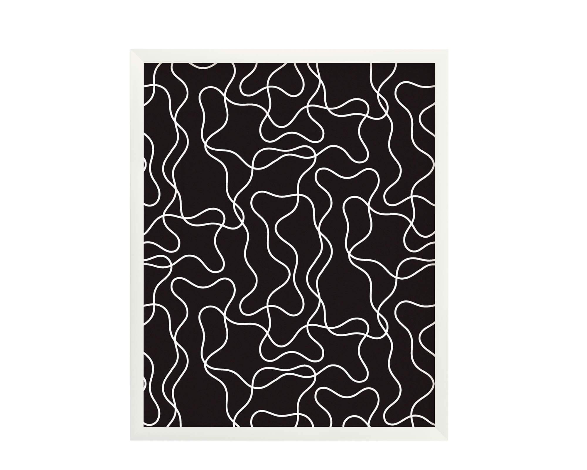 "Magic Pencil" graphic colorful rainbow squiggle pattern archival giclée modern art print. Made in USA by My Darlin' @mydarlin_bk