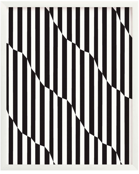 Stripped Op Art Giclée Art Print...