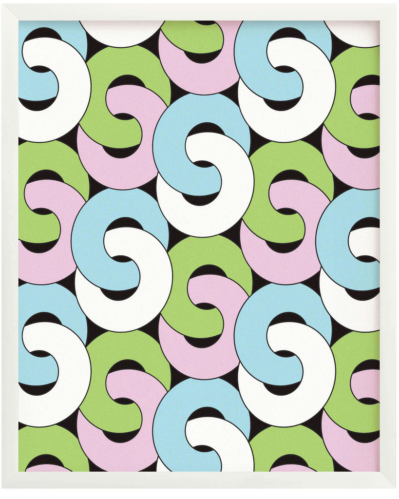 Mod linked rings archival giclée graphic art print. Made in USA by My Darlin' @mydarlin_bk