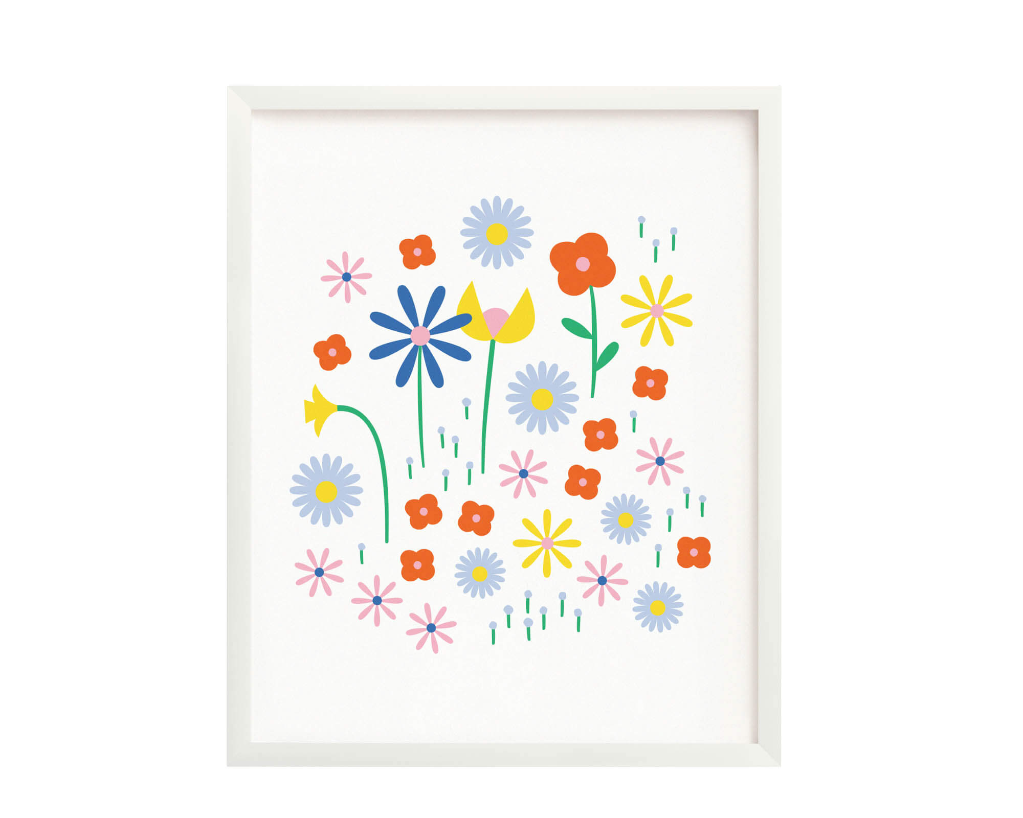 "Happy Fleurs" archival giclée graphic floral art print. Made in USA by My Darlin' @mydarlin_bk
