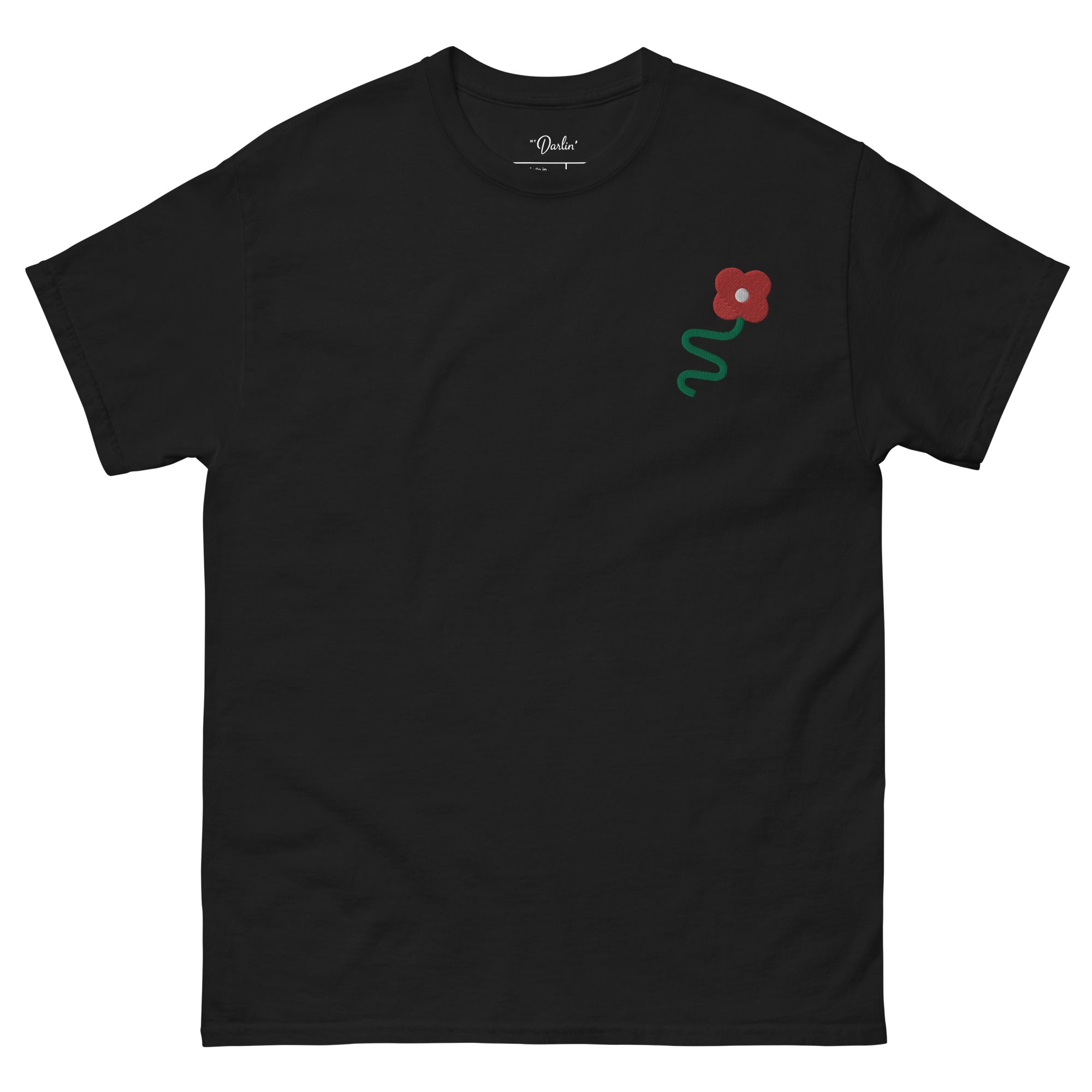 Squiggle Fleur Embroidered Tee