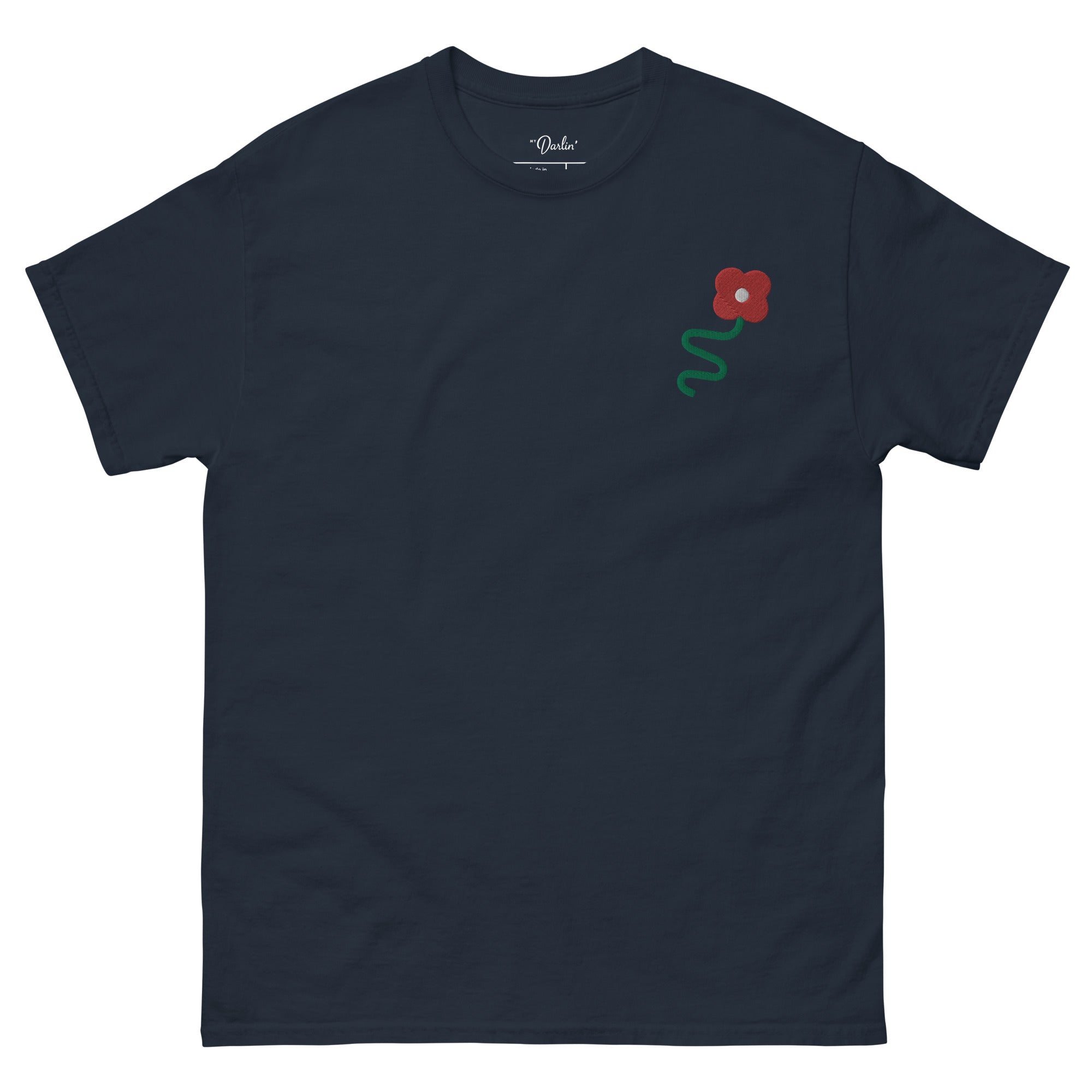 Squiggle Fleur Embroidered Tee