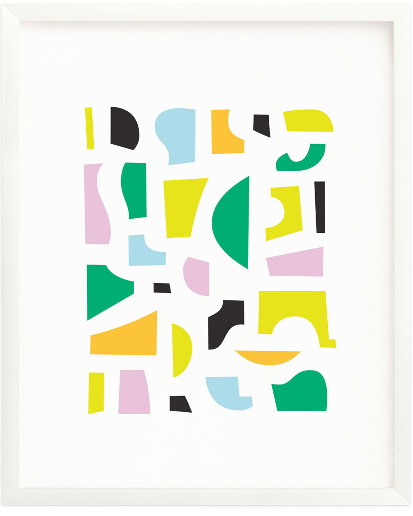 "Hillgrove" Abstract shapes composition graphic archival giclée art print. Made in USA by My Darlin' @mydarlin_bk