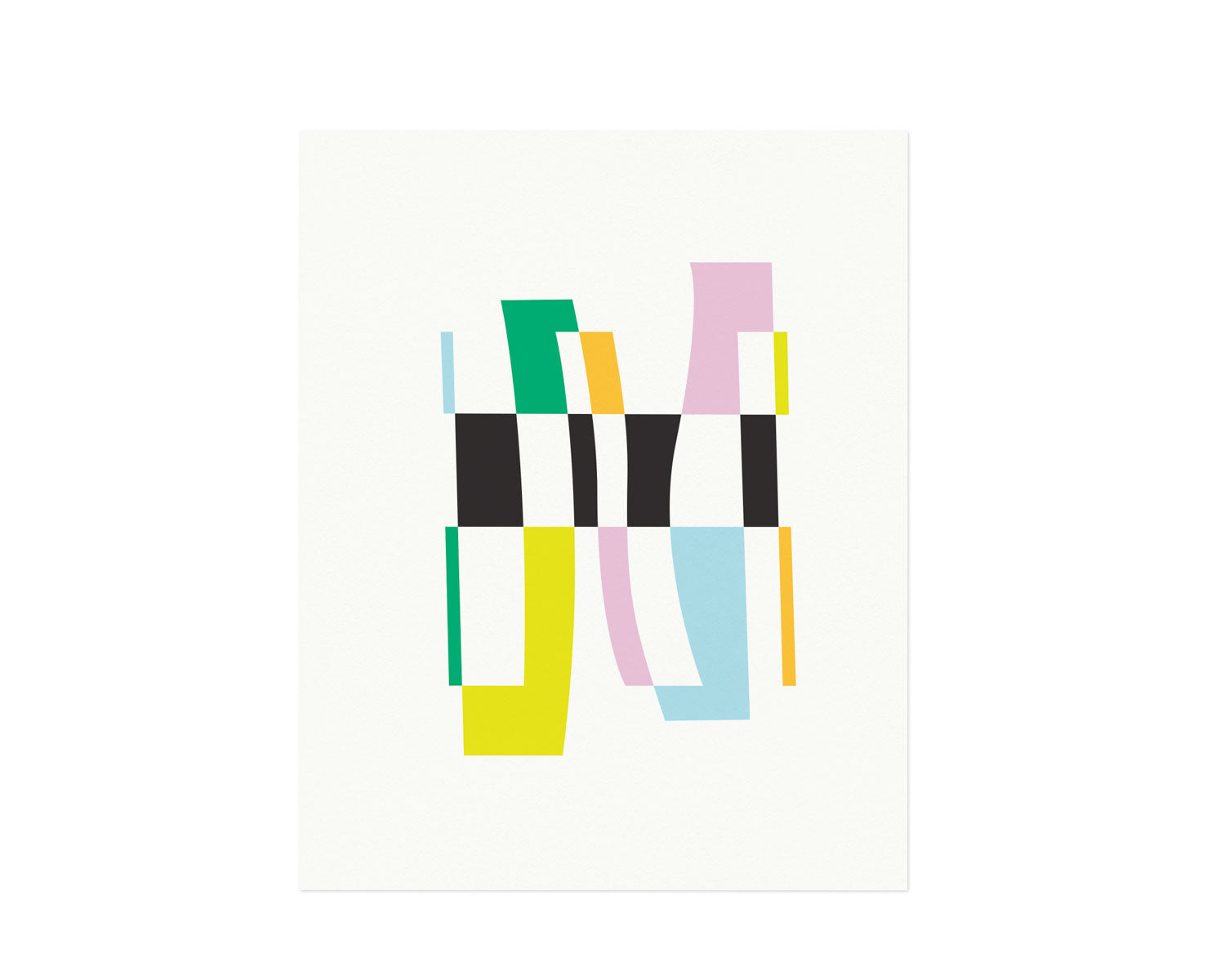 "Was it a Memory or a Dream?" abstract shapes composition graphic archival giclée art print. Made in USA by My Darlin' @mydarlin_bk