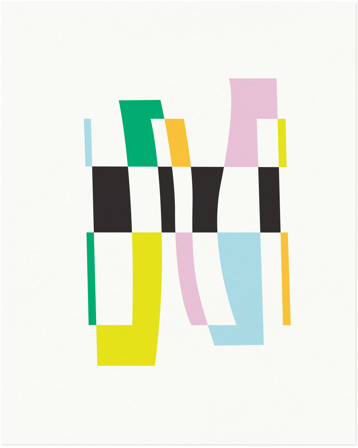 "Was it a Memory or a Dream?" abstract shapes composition graphic archival giclée art print. Made in USA by My Darlin' @mydarlin_bk